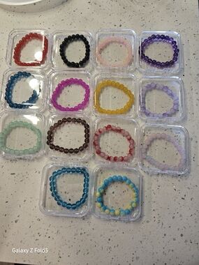 Assorted Beaded Stretch Bracelet - Multi Color Set
